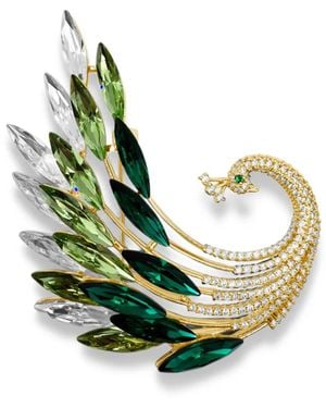 Hzmer Jewelry Hara Faux-Gem Brooch - Green