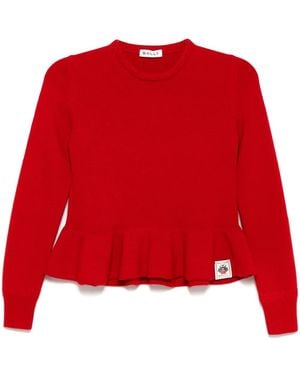 Bally Jersey Con Cuello Redondo - Rojo