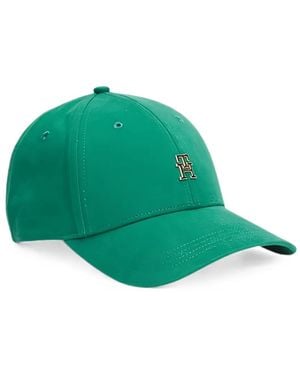 Tommy Hilfiger Logo-Plaque Baseball Cap - Green