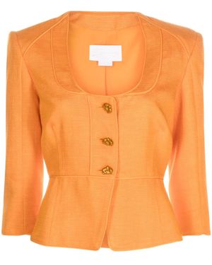 Genny Pantalones Rectos De Pana - Naranja
