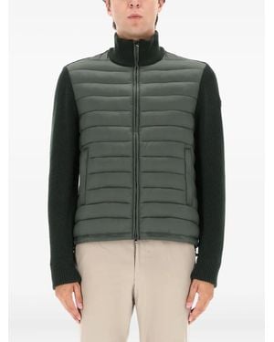 Colmar Ribbed Panelled Jacket - Green