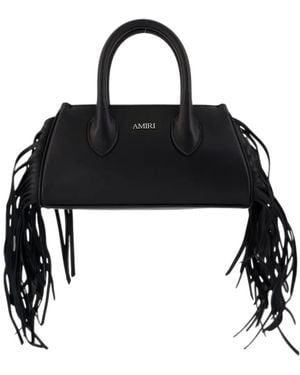 Amiri Micro Fringe Honey Tote Bag - Black