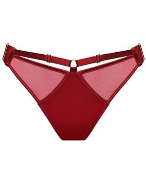 Bordelle Culotte Signature À Bride Ajustable - Red