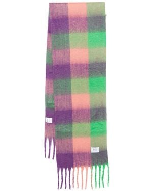 Bonsai Checked Scarf - White