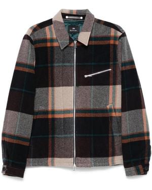 Paul Smith Giacca-Camicia A Quadri - Nero