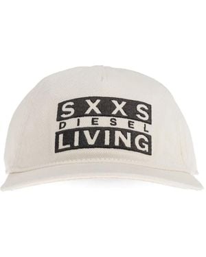 DIESEL Embroidered-Logo Cap - White