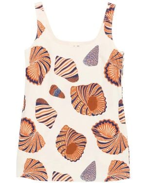 Simon Miller Robe Courte Sahara À Imprimé Coquillage - White