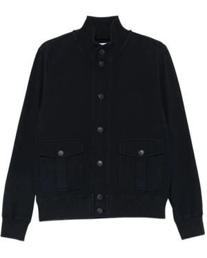 Circolo 1901 Button-Up High-Neck Jacket - Black