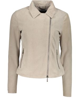 Moorer Leather Jacket - Natural