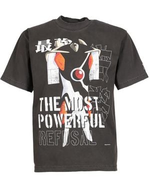 EVANGELI0N 95 0079 Graphic-Print T-Shirt - Black