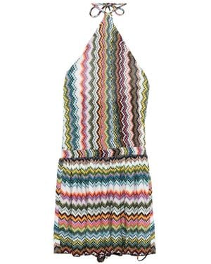 Missoni Zigzag Met Halternek - Wit