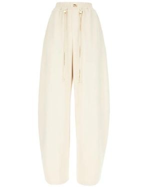 Danamé Pantalones Con Cordones - Blanco