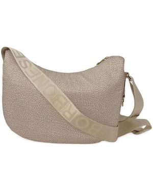 Borbonese Small Luna Shoulder Bag - Grey