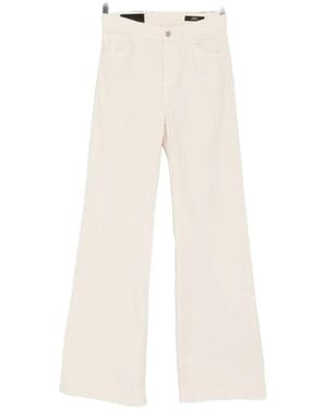 Dondup Amber Flared-Leg Pants - White