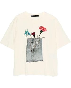 Bimba Y Lola Floral-Print T-Shirt - White