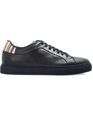 Paul Smith Basso Trainers With Stripe Trim - Blue