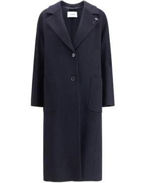 Lardini Single-Breasted Coat - Blue