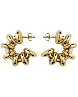 Eliou Biblo hoop-design earrings - Mettallic