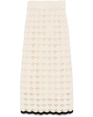 Zimmermann Falda midi Rhiannon - Neutro