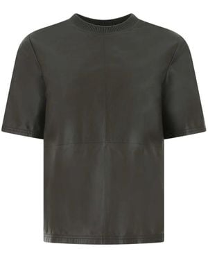 Amiri Dark Leather T-Shirt - Black