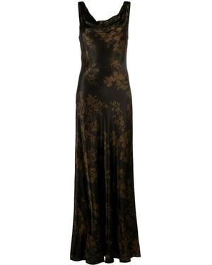 Reformation Annabelle Silk Gown - Black
