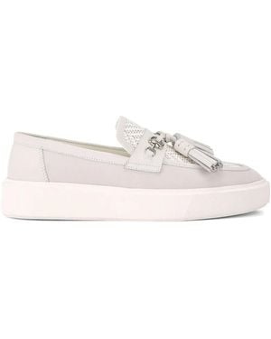 Kurt Geiger Milbank Tassel-Embellished Loafers - White