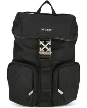 Off-White c/o Virgil Abloh Logo Buckle Backpack - Black