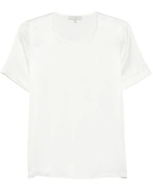 Antonelli Creta Short-Sleeve Blouse - White