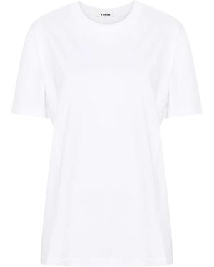 Tekla Crew-Neck Organic Cotton T-Shirt - White