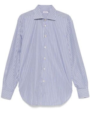 Kiton Candy-Striped Shirt - Purple