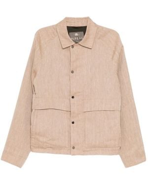 N.Peal Cashmere Jacke Mit Fischgrätenmuster - Natur