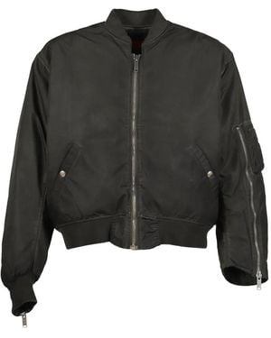 424 Zip-Up Bomber Jacket - Black