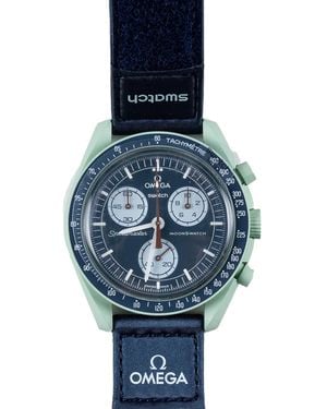 Swatch X Bioceramic Moon Mission To Earth Armbanduhr 42Mm - Blau