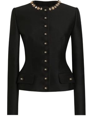 Dolce & Gabbana Single-Breasted Jacket - Black