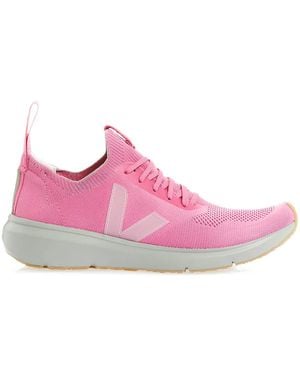 RICK OWENS VEJA Runner Style 2 V-Knit Sneakers - Pink