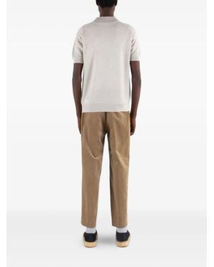 John Smedley Short-Sleeved Merino-Wool Polo Shirt - White