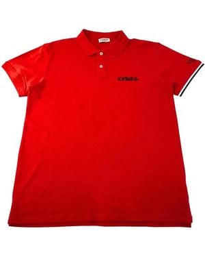 Iceberg Poloshirt Mit Logo-Stickerei - Rot