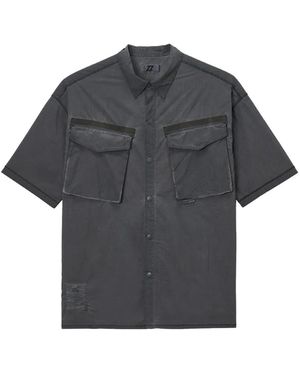 Izzue Chemise À Poches Multiples - Grey