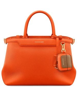 Maison De Sabre Leather Airpods Pro 3 Keyring Case - Orange