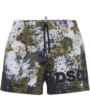 DSquared² Canadian Camouflage Badeshorts - Grau
