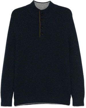 N.Peal Cashmere Beauchamp Jumper - Blue