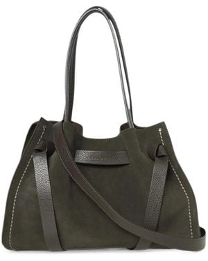 VISONA Vittoria Knotted Shoulder Bag - Black