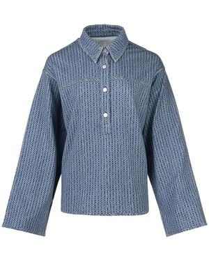 Rag & Bone Miramar Terry Shirt - Blue