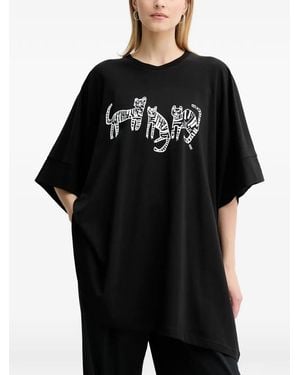 MMC Studio Camiseta Con Tigre Estampado - Negro