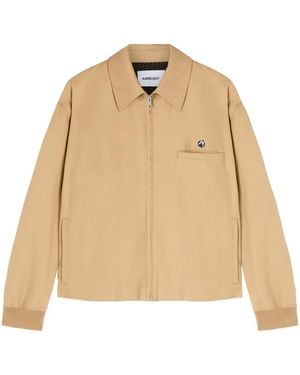 Ambush Striped Cotton Jacket - Natural