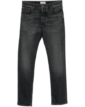 Jacob Cohen Vaqueros con parche del logo - Gris