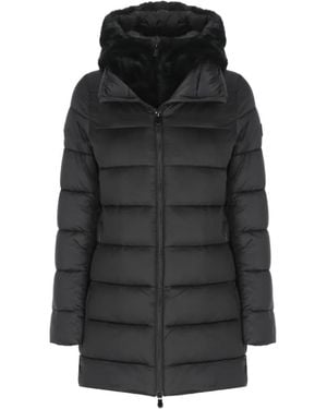 Save The Duck Reversible Hooded Padded Jacket - Black