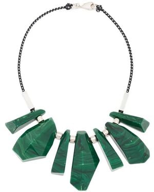 Plan C Irregular Pendant Necklace - Green