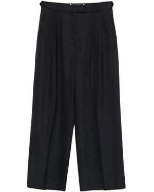 frenken Pleated Wide-Leg Pants - Blue