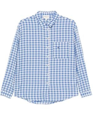 MAISON 123 Chemise Marilou À Carreaux - Blue